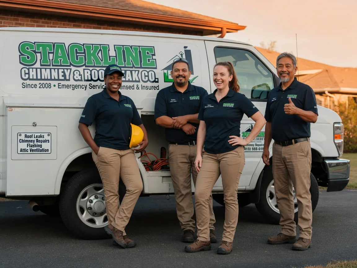 Chimney flashing repair company in New England, ND